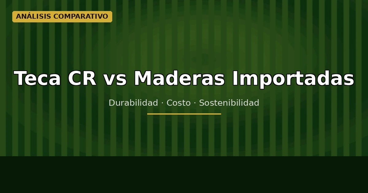 Teca vs Maderas Importadas