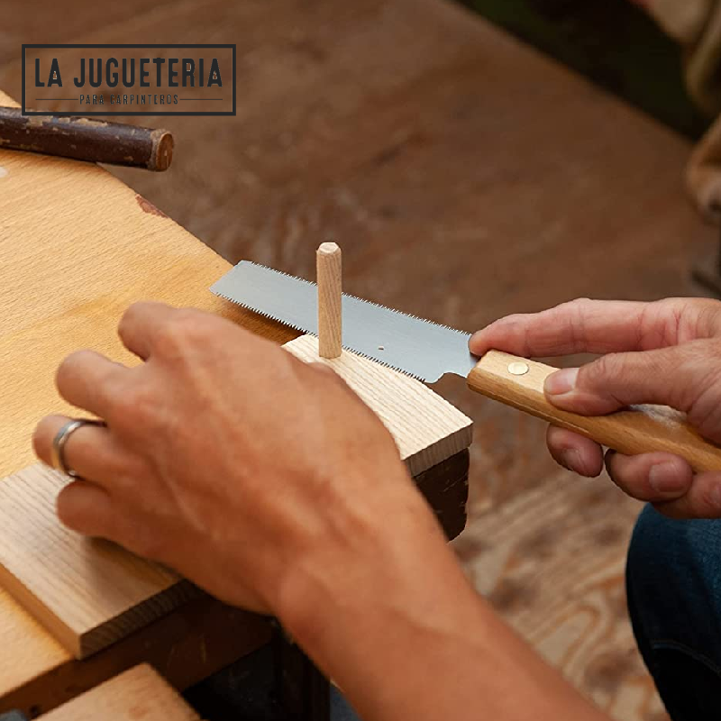 SUIZAN Sierra japonesa de mano para corte al ras de madera dura y suave. Kugihiki 5"