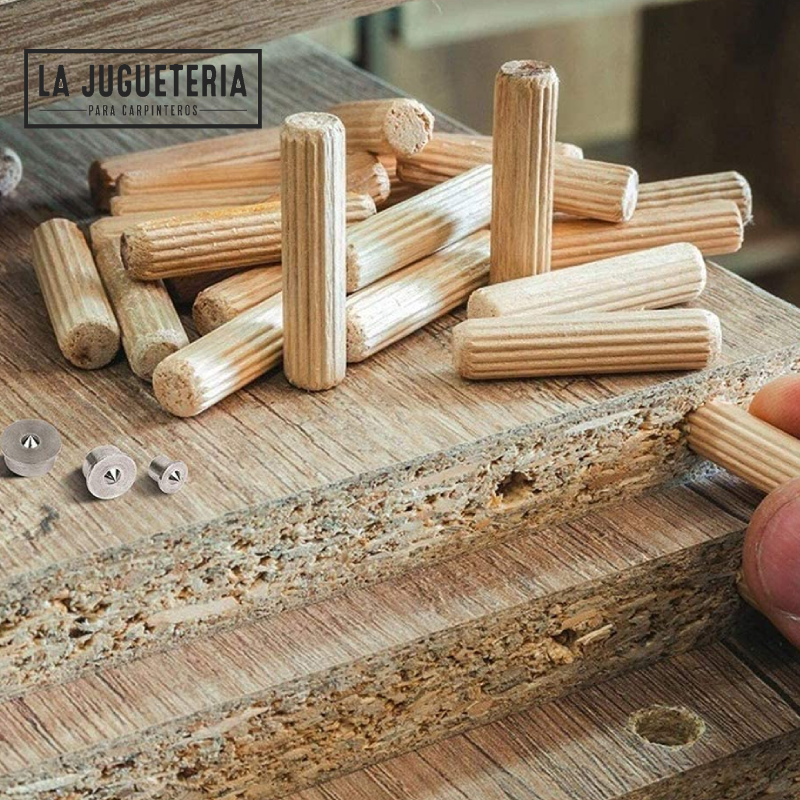 Pin marcador para madera 6,8,10,12mm. Set 4 pcs