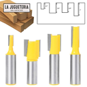Fresas de corte recto. Vástago 1/2". Set 4 pcs. G27