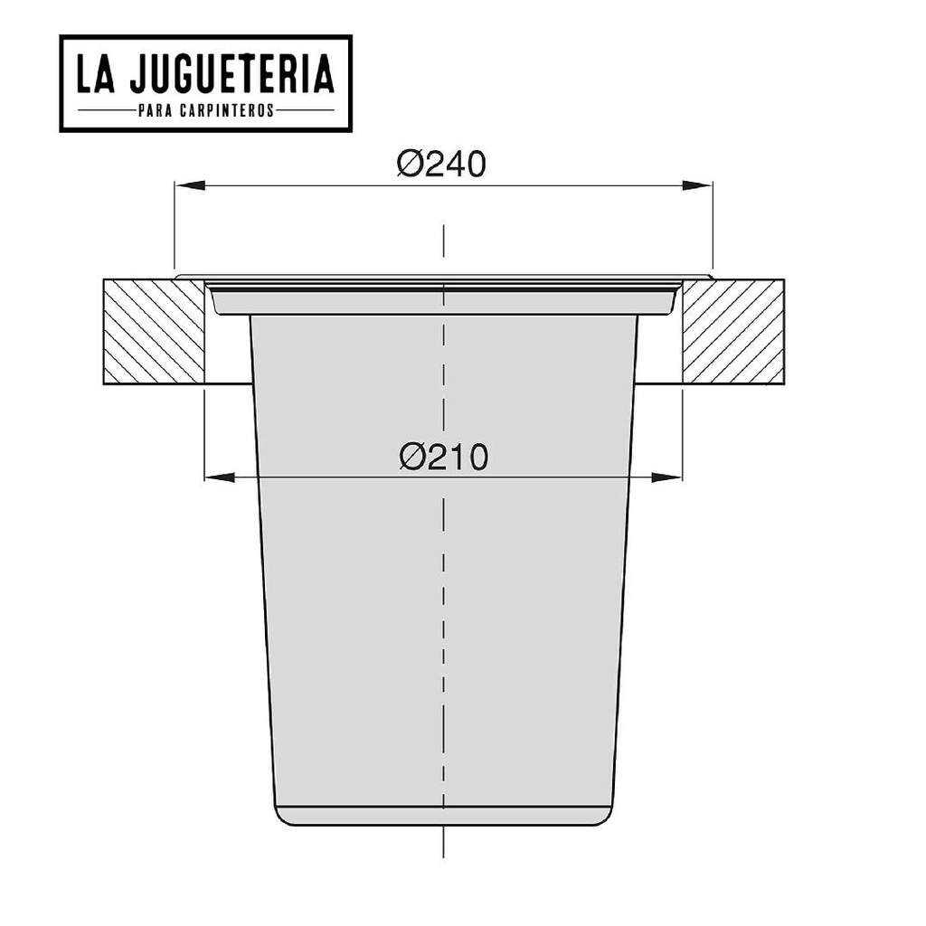 Cubo de Basura empotrable 5L, contenedor encimera con Tapa, Acero Inoxidable