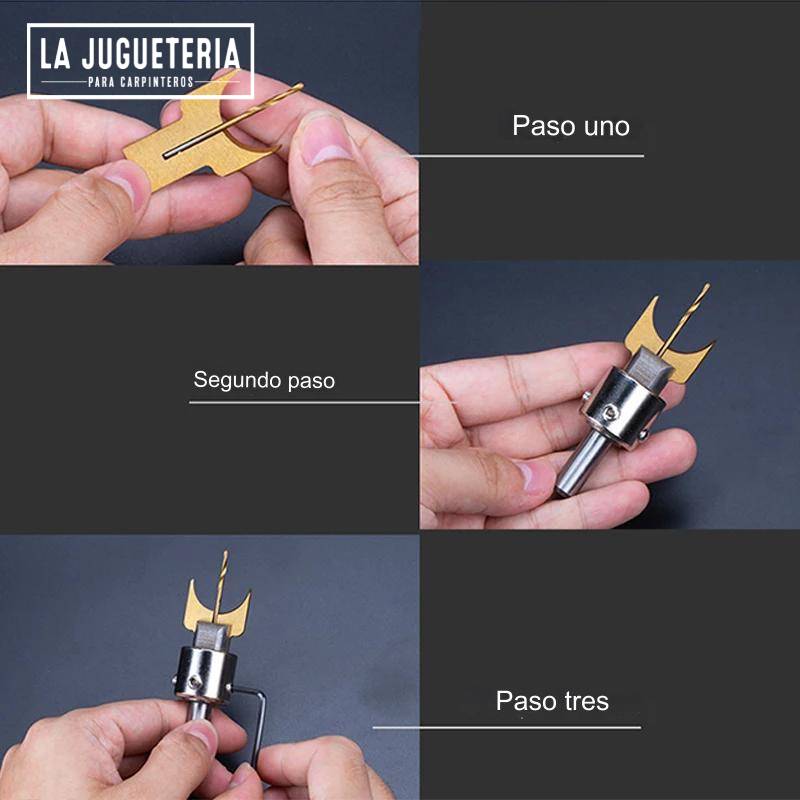 Broca Buda para esferas 6 mm- 8 mm- 10 mm- 12 mm Set10 pcs