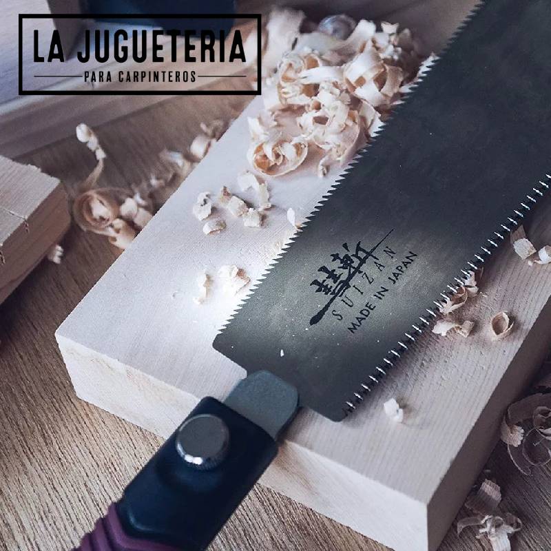 SUIZAN Sierra japonesa de mano. Sierra doble filo para corte en bruto Ryoba 7 "