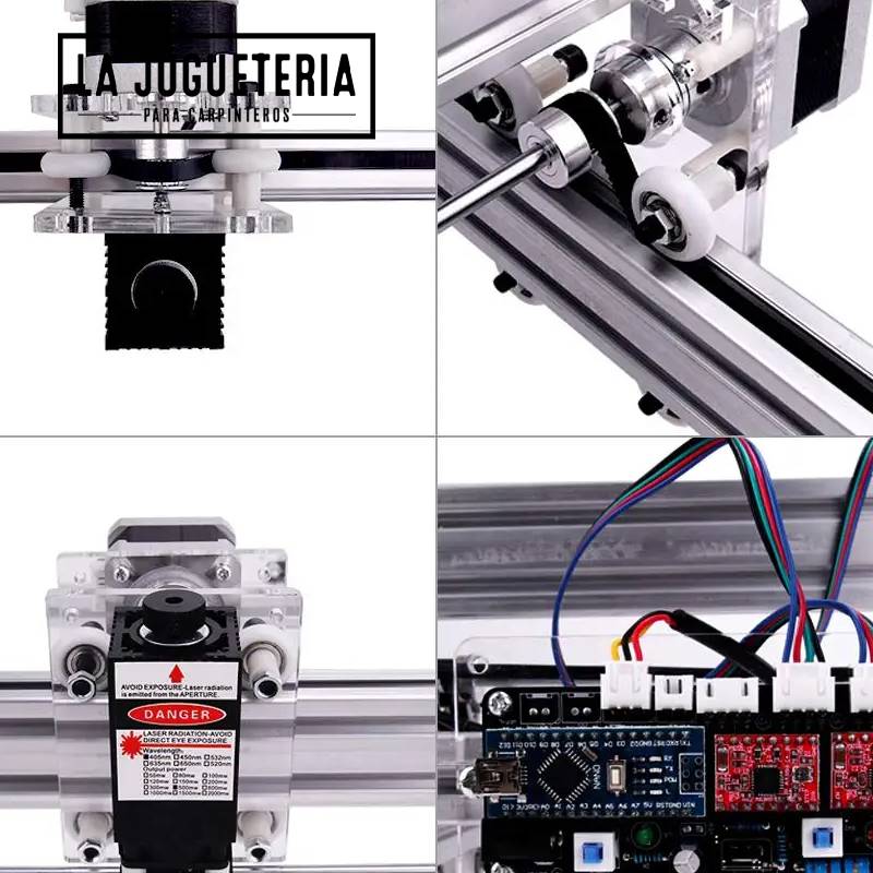 Máquina de grabado láser de Metal 4050 CNC, grabador láser de escritorio, área de trabajo, 40cm x 50cm