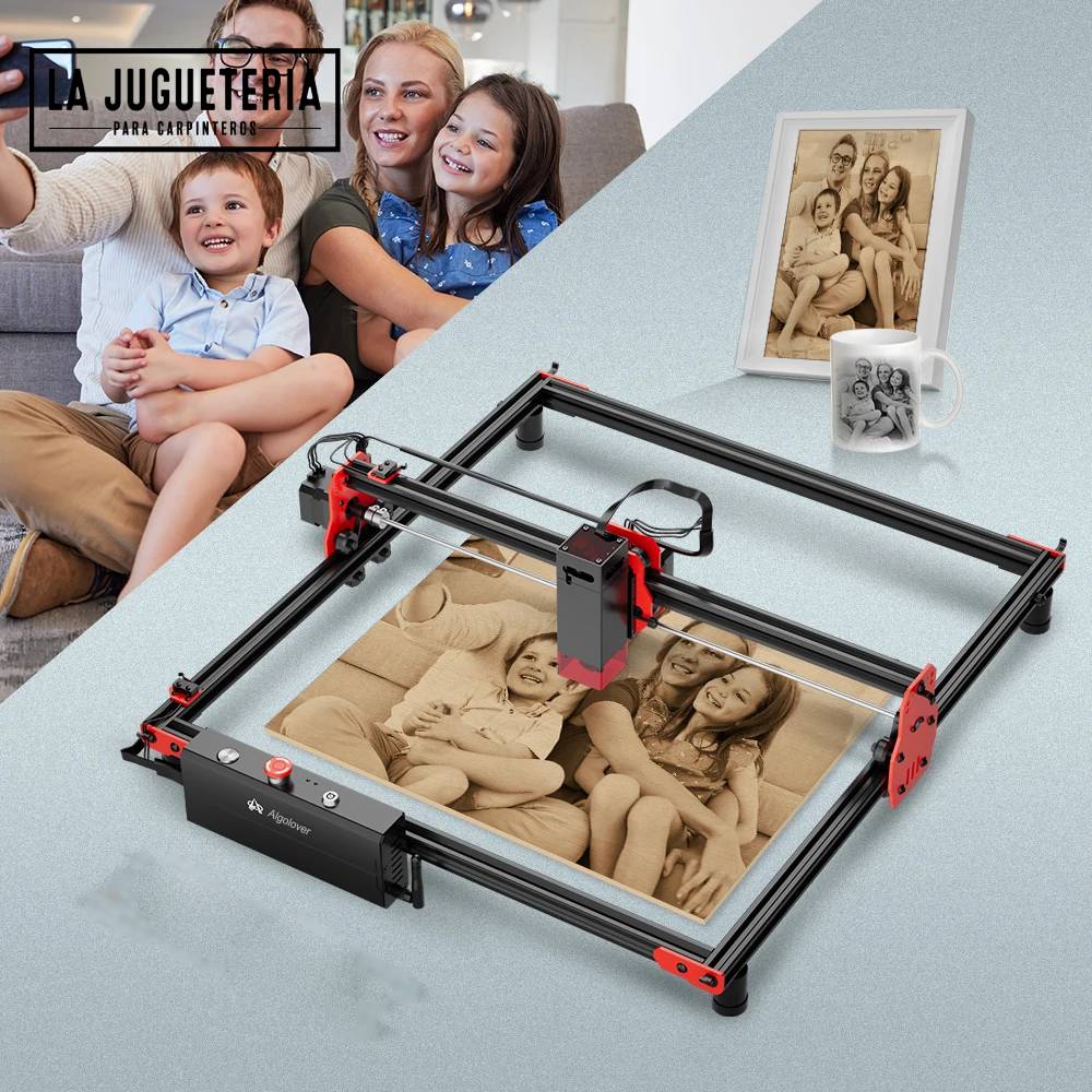 Retrato grabado en madera con el DIY KIT 5,5W