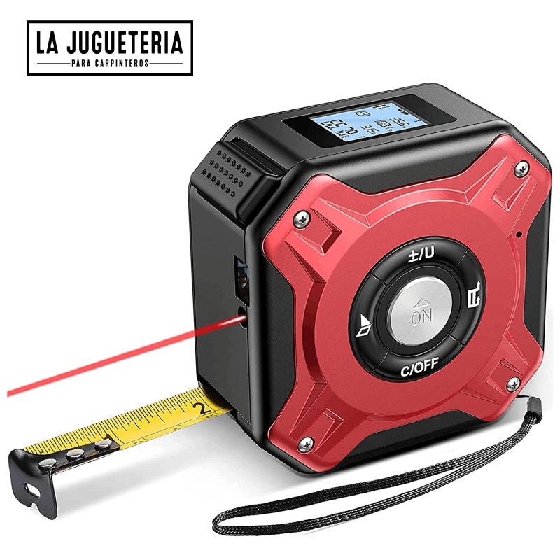 Cinta métrica laser, flexómetro y telémetro Laser 40 mts