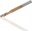 Fresa de Carburo CNC con Recubrimiento TiCN de 1/8" para Herramientas de Carpintería, 1 Flauta, 3.175 x 17 x 45 mm (0.125 x 0.669 x 1.772 in) Ref: V14