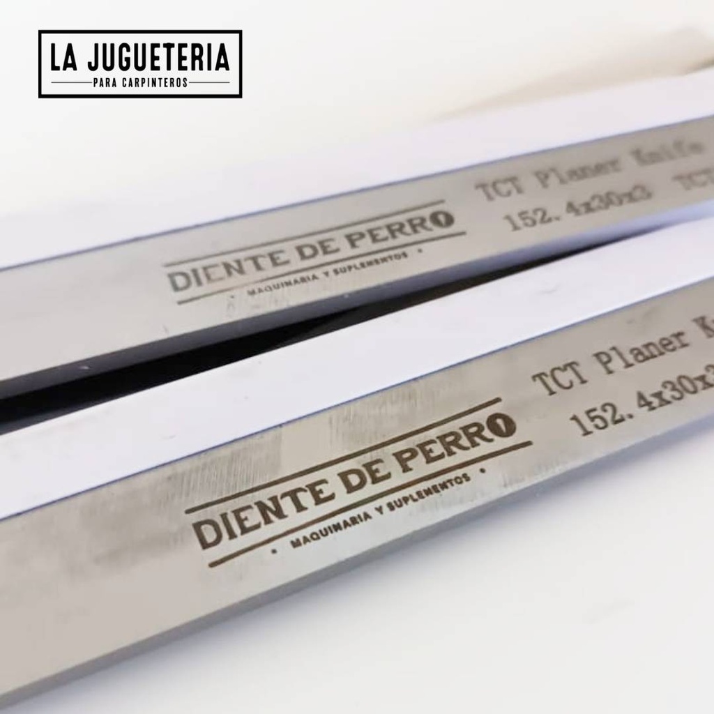 Cuchillas TCT Calzadas para Cepilladoras y canteadoras (Juegos de 3 hojas) 6" Pulgadas x30x3