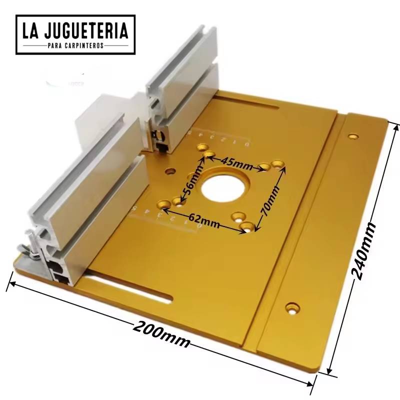 Base ó Placa de aluminio para router | Paracarpinteros