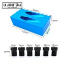 Plantilla para agujeros obliccuos tipo Pocket Hole. Set 15 pcs.