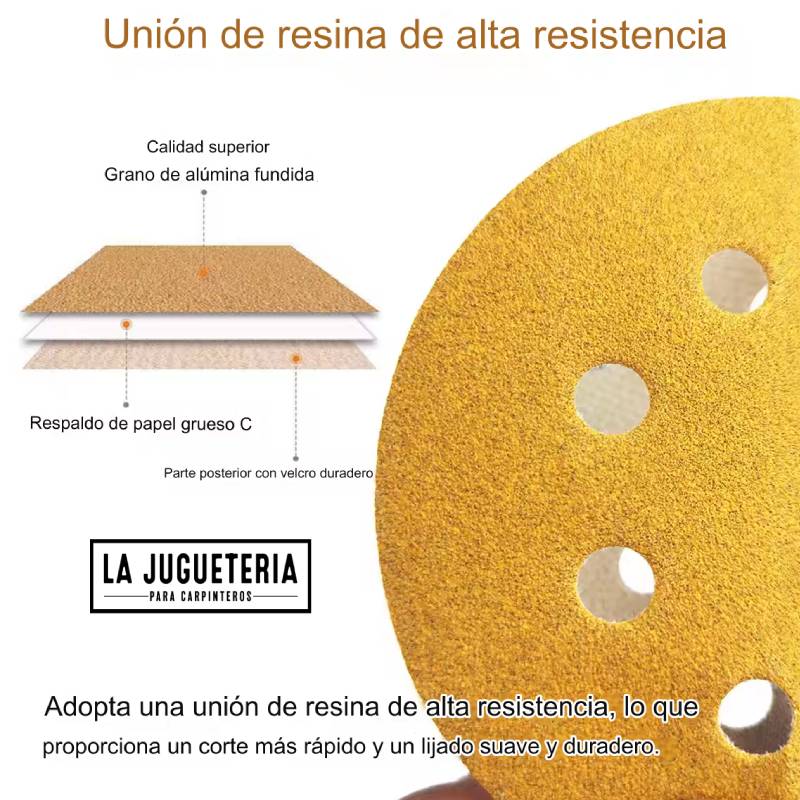 Disco de Lijado con Grano 60, 125mm (5 Pulgadas)
