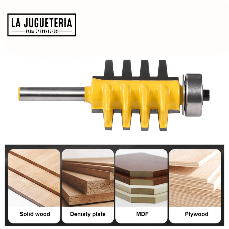 Fresa para unión tipo dedo (Finger). Vástago de 1/4". Ref.P01