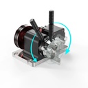 Conjunto motor, chuck y transmision por correa