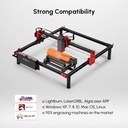Compatibilidad con LightBurn, LaserGRBL y la app AlgoLaser