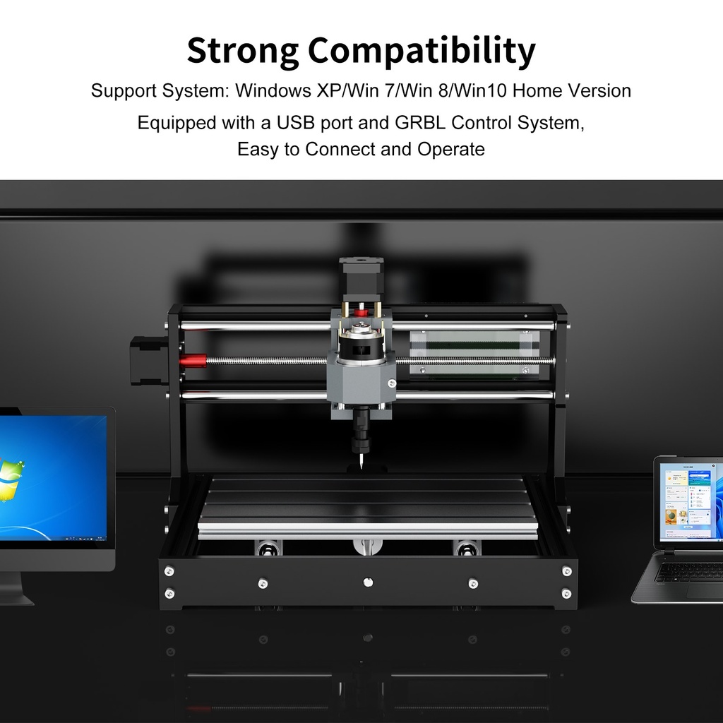 Compatible con Windows por USB y control GRBL