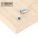 Tuerca de embutir M6 x 15mm-pack 30 unidades