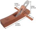 Cepillo ó garlopa manual de carpintero de 280 mm Hong Kong- Madera PalisandroStyle