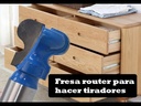 Fresa para ranurar frontales de cajón/agarraderas, punta 3/4 . Vástago de 1/2". Ref.G24