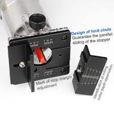 Base para router de mano con guía ajustable para ranurado