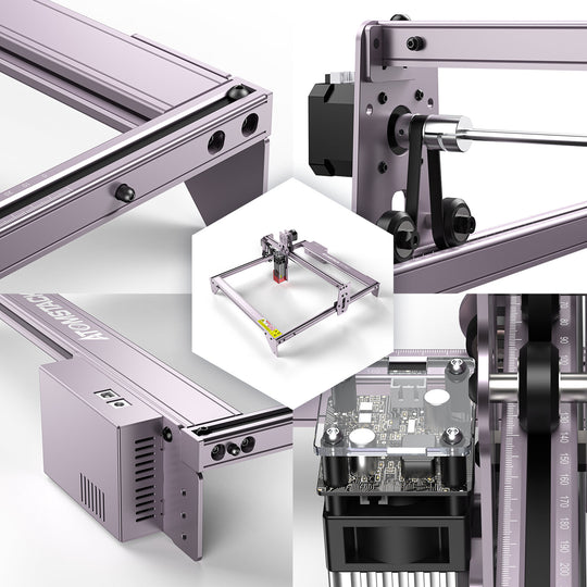 Atomstack A5 Pro: Grabadora láser 40W Máquina cortadora de grabado para madera Metal 410 x 400 mm