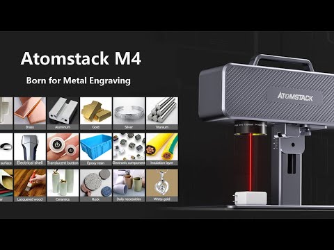 ATOMSTACK M4 Grabador láser de fibra Portátil