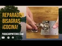 Placas de reparación para puertas con bisagra de acero inoxidable 2 piezas