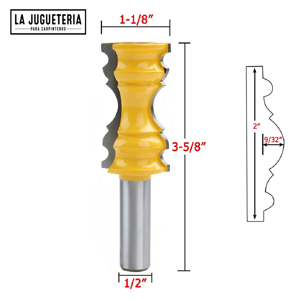Fresas router para moldura arquitectonica . Ref.G44