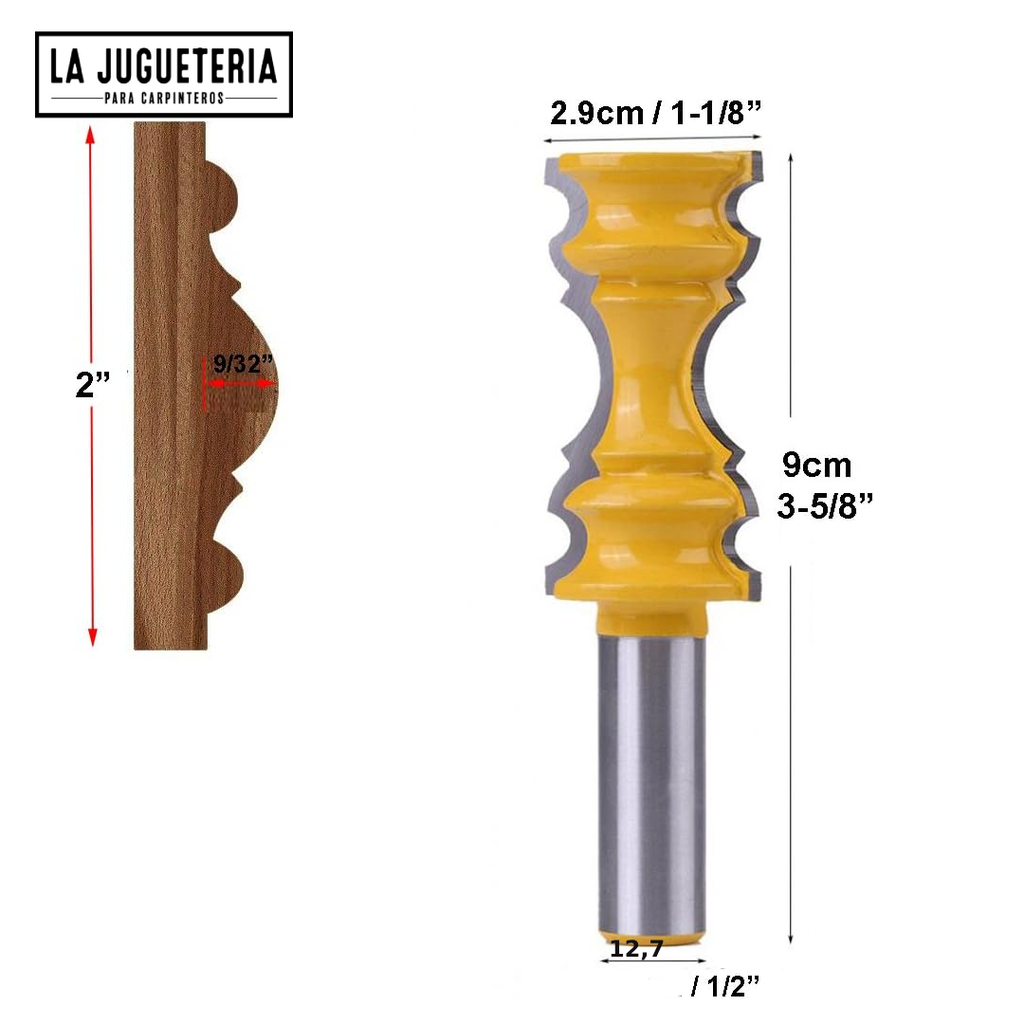 Fresas router para moldura arquitectonica . Ref.G43