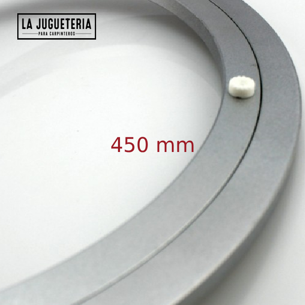 Placa giratoria de alta resistencia tipo "Lazy Susan" 450 mm. 