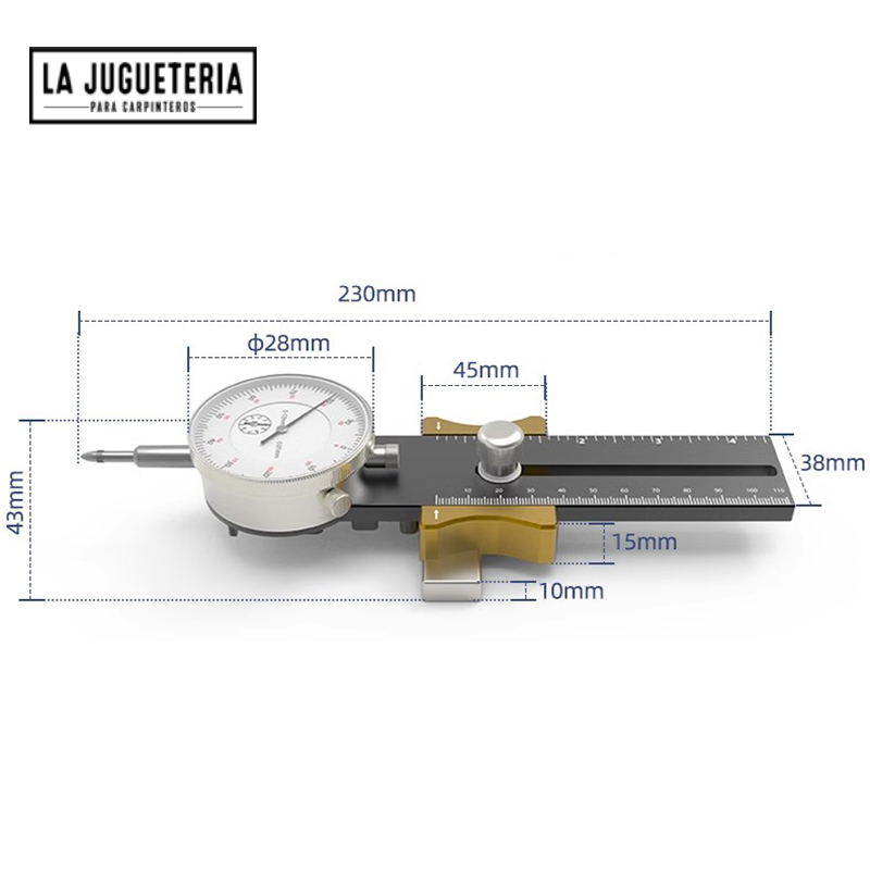 Corrector de calibre de Dial de sierra de mesa