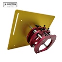 Kit de elevación de enrutador con placa de aluminio para motores de 65mm de diámetro, mesa de enrutador de carpintería, banco de trabajo, recortadora, máquina de grabado