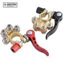 Terminal de batería/Conector de terminal de batería/4 terminales de conexión/Adecuado para varios automóviles, vehículos todoterreno, barcos,...