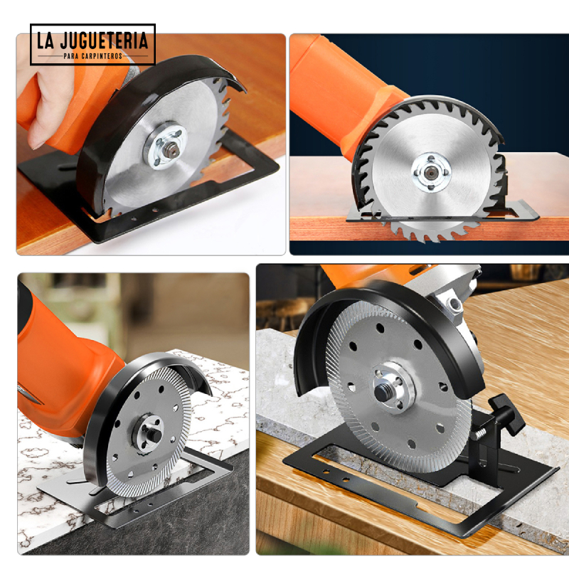 Soporte de amoladora angular ajustable, máquina de corte de Metal, Base gruesa, cubierta de protección, herramientas