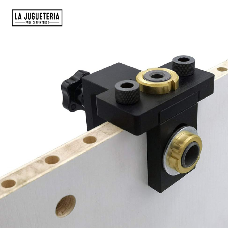 Guia Para Tarugos de Madera, guía de taladro de agujero de clavija de madera ajustable, broca de 8/10/15 mm, abrazadera de perforación para carpintería,...