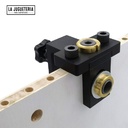 Guia Para Tarugos de Madera, guía de taladro de agujero de clavija de madera ajustable, broca de 8/10/15 mm, abrazadera de perforación para carpintería,...