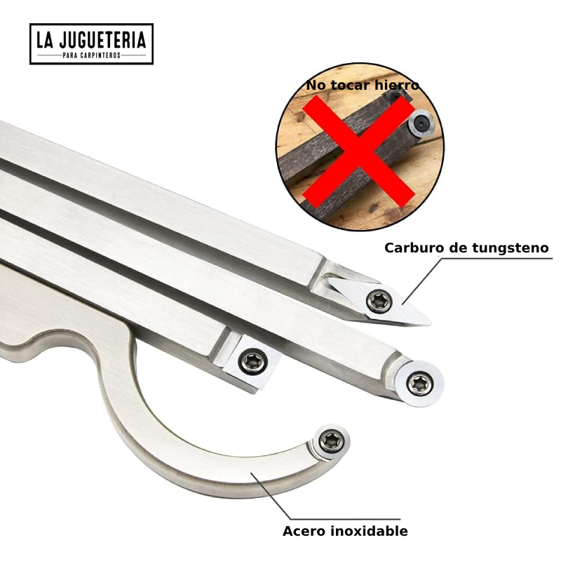 Herramienta de torneado de madera para tallar madera, cortador de inserción de carburo, cuello de cisne, gubia de carpintería, hoja de cincel de...