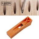 Plantilla para  agujeros oblicuos tipo "pocket". Mini jig