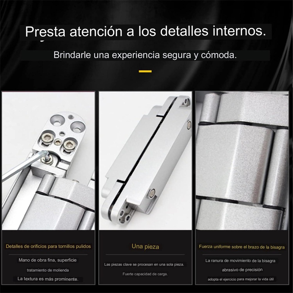 Bisagra oculta ajustable de 180 grados accesorios de puerta Invisible, G80 80 kg