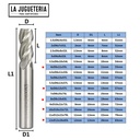 Brocas de fresado tipo flauta End Mill Tamaño: 4-6-8-10-12mm Set 5 pcs, K140- G140