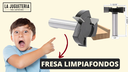 Fresa niveladora / limpiafondos y ranuradora corte 12,7 altura x 48 mm de radio. Vástago de 1/2". Ref.G11