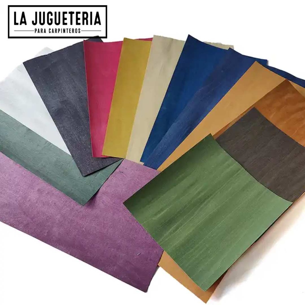 Chapa de madera teñida natural 80 cm x 21 cm: Color 