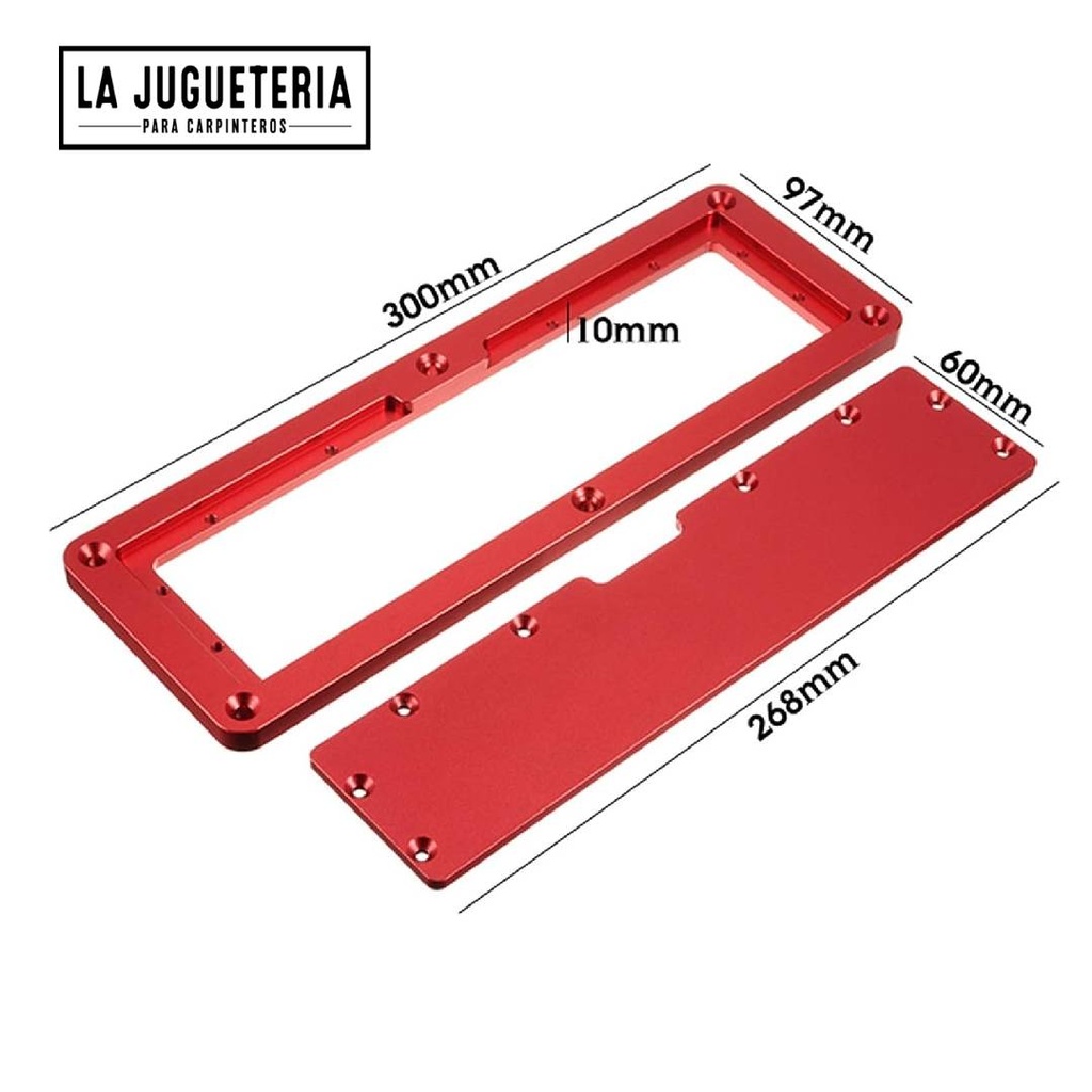 Placa de inserción para sierra DIY en aluminio de alta calidad
