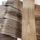 Chapa de madera de nogal natural 80 cm x 34cm: Color: nogal americano