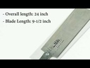 SUIZAN Sierra de tracción japonesa Sierra de mano Ryoba de doble filo de 9,5 pulgadas (240 mm) para carpintería