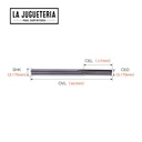 Fresa de corte para CNC 3.175mm ,  2.5*17 mm de corte de arburo de tungsteno dos flautas final mills Ref.V07