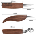 Cinceles de cuchillo para tallado de madera. Set 3 uds