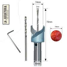 [A085] Broca buda de 14 mm para cuentas de madera