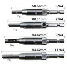 Broca autocentrante 5/64 "7/64"/9/64 "11/64". Set 4 pcs