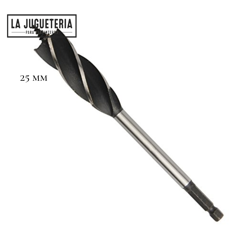 Broca helicoidal extra larga para madera 25*165mm