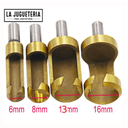 Broca sacabocados ó sacatarugos tipo C de 6,8,13,16 mm. Set 4 pcs
